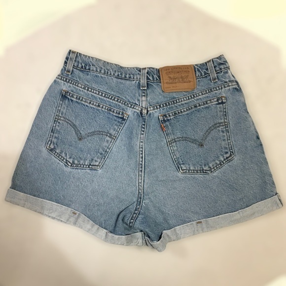 LEVI's Vintage Orange Tab 954 Denim Jeans Shorts - Picture 2 of 16
